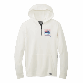 PNS Senior Long Course 2025 - New Era Hooded Quarter Zip - White