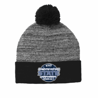 Beanie - WIAA 2025 State Slow Pitch Softball - Black/Grey Heather