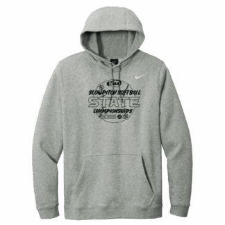 Nike Hoodie - WIAA 2025 State Slow Pitch Softball - Dark Heather Grey