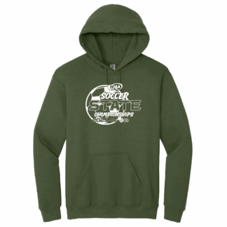 Hoodie - WIAA 2025 State Soccer - Military Green