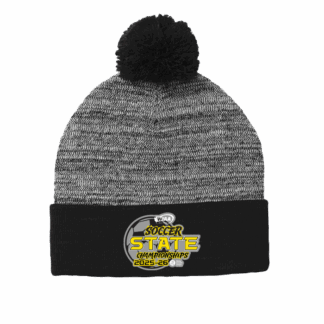 Beanie - WIAA 2025 State Soccer - Black/Grey Heather