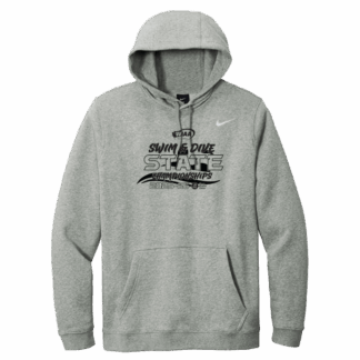 Nike Hoodie - WIAA 2025 State Swim & Drive - Dark Heather Grey
