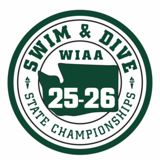 Patch - WIAA 2025 - 2026 State Swim & Dive - Green/white