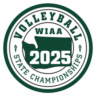 Patch - WIAA 2025 State Volleyball - Green/White