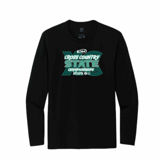 Long Sleeve Tee - WIAA 2025 State Cross Country - Jet Black