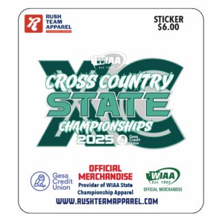 Sticker - WIAA 2025 State Cross Country