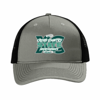 Trucker Hat - WIAA 2025 State Cross Country - Heather Grey/Black