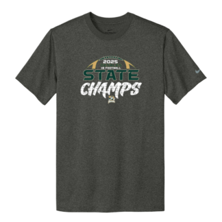 1B CHAMPS DeSales - Nike Short Sleeve - WIAA 2025 State Football - Gray
