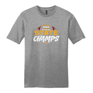 3A CHAMPS O'Dea - Short Sleeve Tee - WIAA 2025 State Football - Grey Frost
