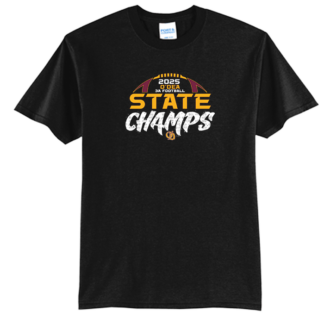 3A CHAMPS O'Dea - Short Sleeve Tee - WIAA 2025 State Football - Black