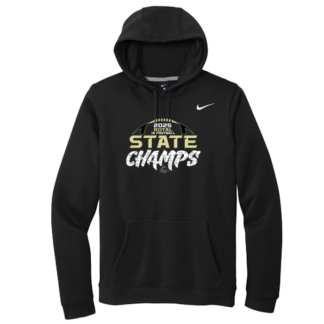 1A CHAMPS Royal - Nike Hoodie - WIAA 2025 State Football - Black