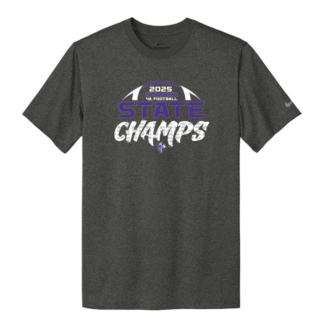 4A CHAMPS Sumner - Nike Short Sleeve - WIAA 2025 State Football - Gray