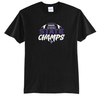 4A CHAMPS Sumner - Short Sleeve Tee - WIAA 2025 State Football - Black