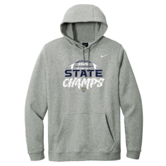 2B CHAMPS - Tri-Cities Prep - Nike Hoodie - WIAA 2025 State Football - Dark Heather Grey