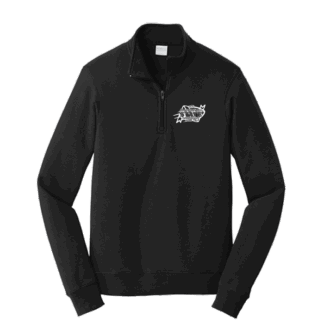 Fleece Quarter Zip-WIAA State Girls Flag Football - Black
