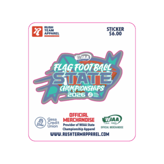 WIAA 2026 State Girls Flag Football - Sticker