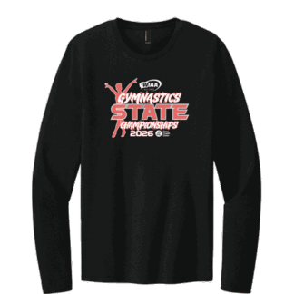 WIAA 2026 State Gymnastics - Long Sleeve - Jet Black
