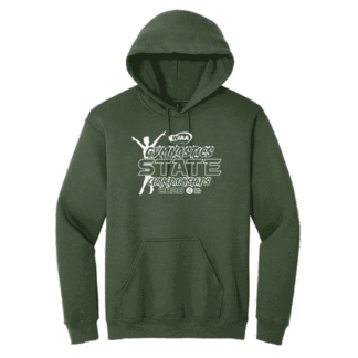 WIAA 2026 State Gymnastics Premium Hoodie - Military Green
