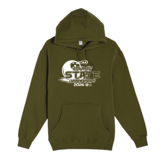 Premium Hoodie – WIAA 2026 State Bowling - Army Green
