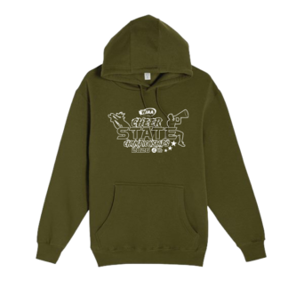 Premium Hoodie - WIAA 2026 State Cheerleading - Army Green