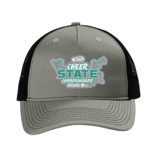 Trucker Hat - WIAA 2026 State Cheerleading - Heather Grey/Black