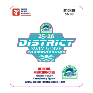 Sticker - WCD3 2025 - 2026 Swim & Dive Championships
