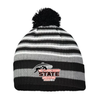 Beanie - WIAA 2026 State Wrestling - Black/white