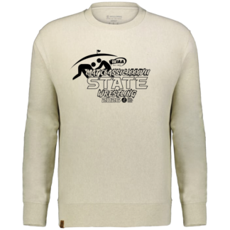 Heavyweight Crewneck - WIAA 2026 State Wrestling - Vintage Birch Heather
