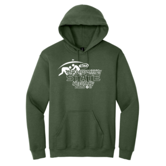 Premium Hoodie - WIAA 2026 State Wrestling - Army Green