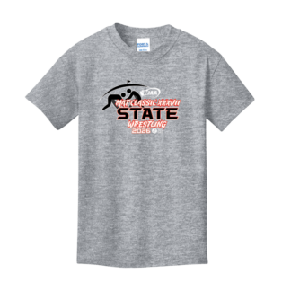 Youth Short Sleeve - WIAA 2026 State Wrestling - Athletic Heather