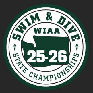 Patch - WIAA 2025 -2026 State Swim & Dive - Green/White